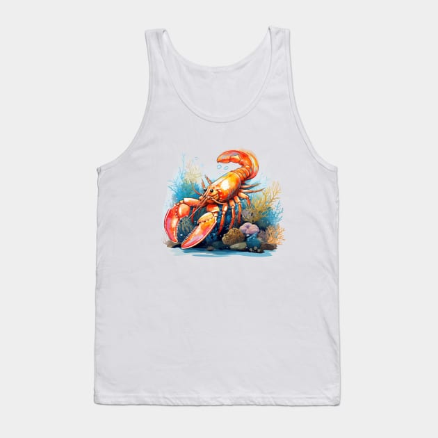 Red Lobster Tank Top by zooleisurelife